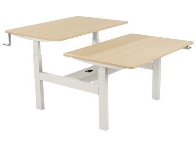 Zoom bild av ADJUSTABLE TABLE WITH CRANK Double table top L: 120 cm