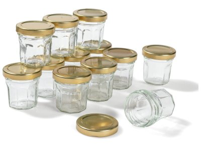 Zoom bild av SMALL GLASS POTS WITH LIDS TO DECORATE