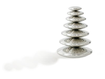 Zoom bild av SENSORY MIRROR PEBBLES Silver
