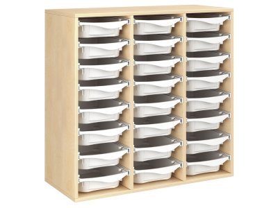 Zoom bild av MELAMINE COATED CABINET H: 102 cm - L: 105 cm 24 trays on rails