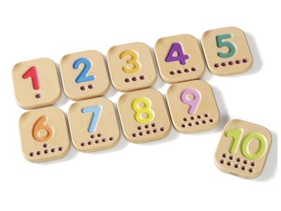 Zoom bild av Sign language ECO-DESIGNED NUMBERS FROM 1 TO 10