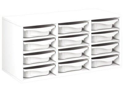 Zoom bild av MELAMINE CABINET H: 51 cm - L: 105 cm 12 trays 9 shelves