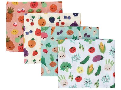 Zoom bild av PRINTED FABRIC OFFCUTS Fruit and vegetables