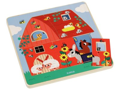 Zoom bild av 3-LEVEL LIFT-OUT PUZZLE Moo?s place