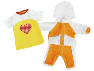 Zoom bild av Doll HEART DRESS AND SPORTS OUTFIT PACK Size 2