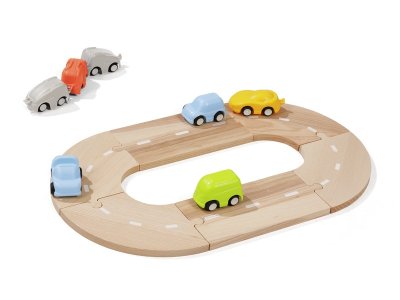 Zoom bild av REVERSIBLE TRAIN/ROAD TRACK Micro with vehicles