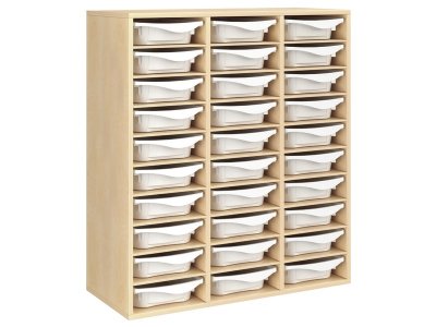 Zoom bild av MELAMINE CABINET H: 118 cm - L: 105 cm 30 trays 27 shelves