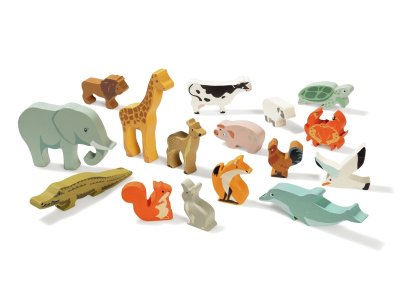Zoom bild av WOODEN ANIMAL FIGURINES MAXI PACK