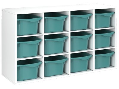 Zoom bild av MELAMINE CABINET H: 81 cm - L: 139 cm 12 trays 8 shelves