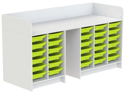 Zoom bild av KAZÉO CHANGING TABLE 206 cm 30 single stop-containers