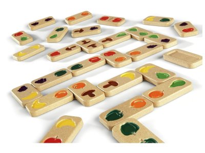 Zoom bild av DOMINOES RELIEF Eco-designed fruit and vegetables.