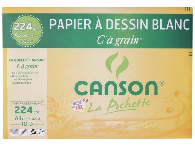 Zoom bild av CANSON PAPER WALLET A3 grain paper 224 g