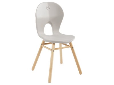 Zoom bild av Easy SHELL CHAIR with 4 wooden legs T5