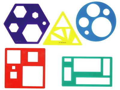 Zoom bild av Geometric Shape STENCILS