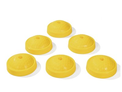 Zoom bild av SET OF 6 Scogym Evolution TEXTURED GLIDES Curved