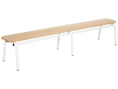 Zoom bild av Backless METAL AND WOOD BENCH L: 160 cm 2 boards