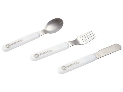 Zoom bild av MY FIRST CUTLERY SET 1 fork, 1 knife and 1 spoon.