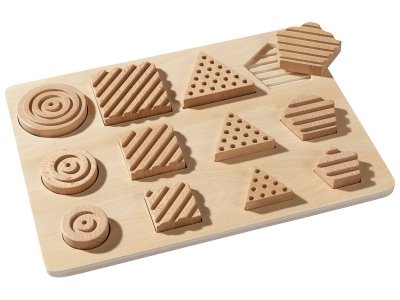 Zoom bild av Geometric shapes LIFT-OUT PUZZLE