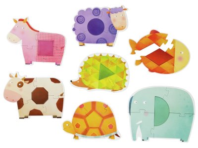 Zoom bild av MY FIRST GEOMETRIC ANIMAL PUZZLES