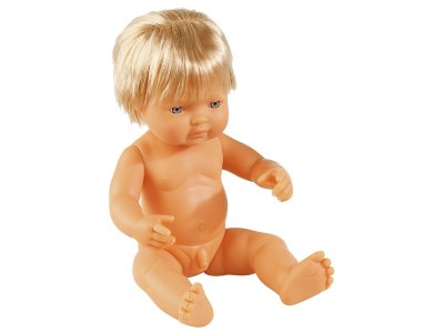 Zoom bild av HARD BODY DOLL WITH HAIR 38 CM Ruben