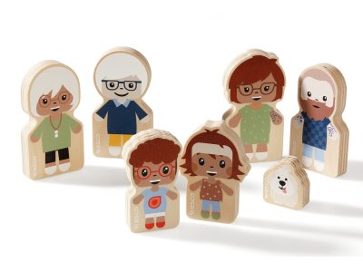Zoom bild av Bush Family 7 WOODEN FIGURINES MAXI PACK