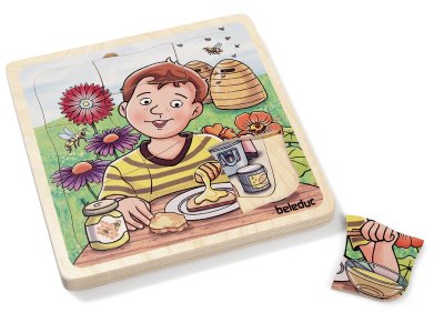 Zoom bild av PUZZLE WHERE THE HONEY COMES FROM