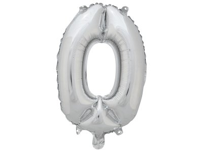 Zoom bild av SILVER NUMBER BALLOON