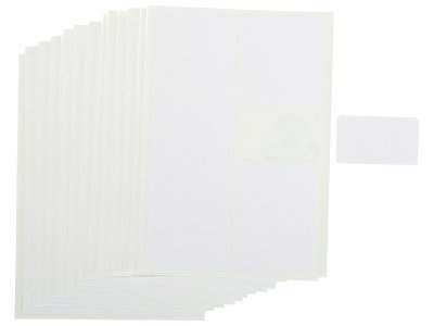 Zoom bild av PERMANENT ADHESIVE LABELS 100% recycled White: L: 6.5 cm ? W: 3.