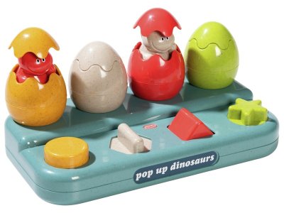 Zoom bild av POP UP Natural coloured dinosaur eggs