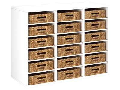 Zoom bild av MELAMINE COATED UNIT H: 81 cm - W: 105 cm 18 baskets 15 shelves