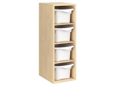 Zoom bild av MELAMINE CABINET H: 102 cm - L: 36 cm 4 trays 3 shelves