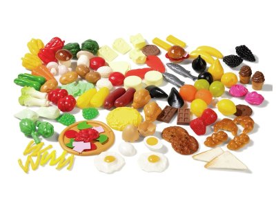 Zoom bild av SET OF 114 MINI FOOD ITEMS