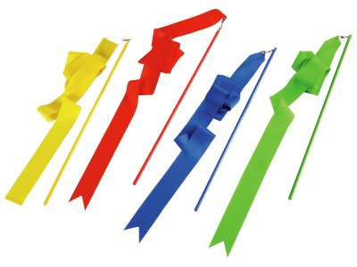 Zoom bild av MAXI RIBBONS FOR RHYTHMIC GYMNASTICS set of 4
