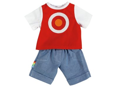 Zoom bild av Doll TARGET SHORTS OUTFIT Size 2