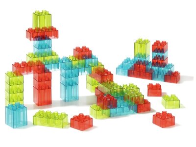 Zoom bild av Translucent LARGE CONSTRUCTION BRICKS