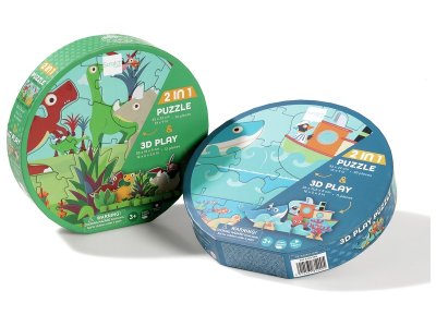 Zoom bild av 2-IN-1 3D PUZZLE MAXI PACK