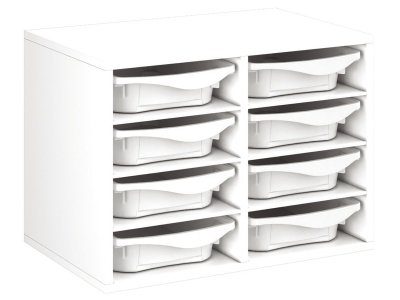 Zoom bild av MELAMINE CABINET H: 51 cm - L: 70.5 cm 8 trays 6 shelves