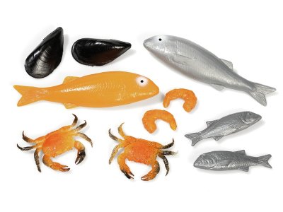 Zoom bild av PACK OF 10 FISH AND SHELLFISH