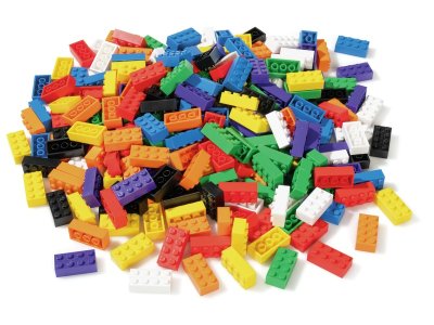 Zoom bild av SMALL ECO-DESIGNED CONSTRUCTION BRICKS 1,500 pieces.