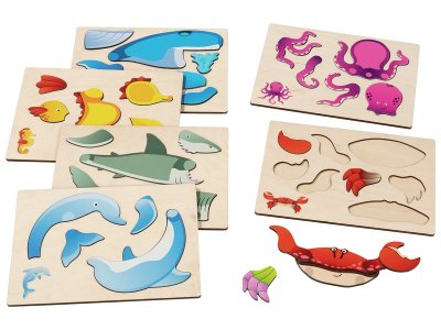Zoom bild av 3D MAGNETIC PUZZLES SET Sea animals