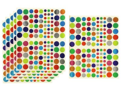 Zoom bild av MULTI-SIZE METALLIC STICKERS Round