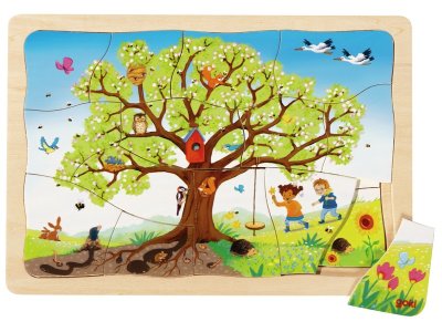 Zoom bild av Seasons of the apple tree LEVEL PUZZLE