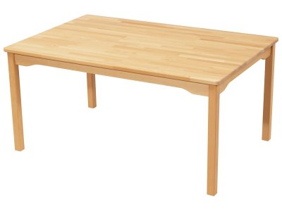 Zoom bild av SOLID BEECH TABLE WOODEN LEGS 120x80 cm rectangle T0