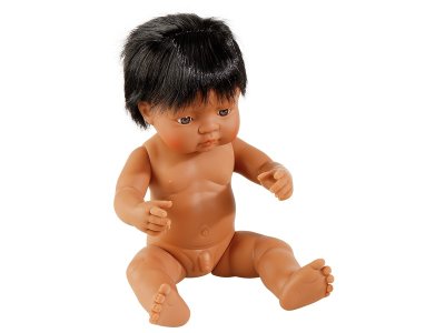 Zoom bild av HARD BODY DOLL WITH HAIR 38 CM Elie