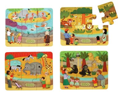 Zoom bild av PUZZLE SET Zoo animals