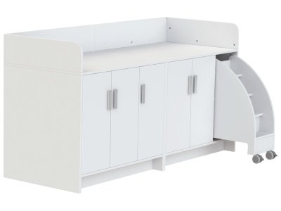 Zoom bild av KAZÉO CHANGING TABLE 208 cm 12 shelves, 5 doors and 1 set of ste