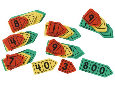 Zoom bild av BASE 10 ARROW CARDS Small units, tens, hundreds arrow