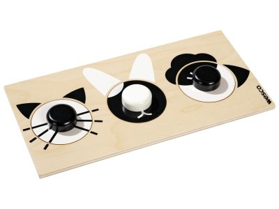 Zoom bild av BLACK AND WHITE LIFT-OUT PUZZLE with handles