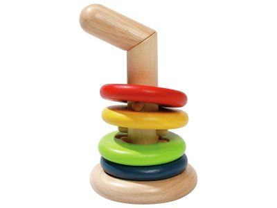 Zoom bild av STACKING GAME SPIKY TOWER WITH STACKING RINGS