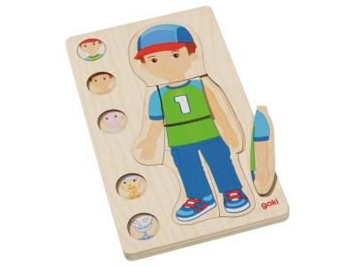 Zoom bild av LAYERED PUZZLE The human body Boy